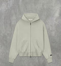 Fear of God Essentials FW25 zip-up hoodie in Abbey Stone