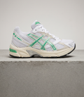 ASICS Gel-1130 White Malachite Green, side profile studio photograph