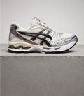 ASICS GEL-Kayano 14 Metallic Plum, side profile studio photograph