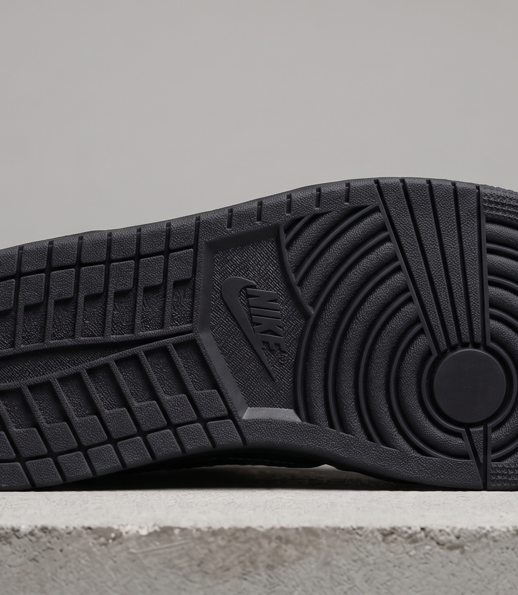 Travis Scott x Air Jordan 1 Low Black Phantom, outsole tread detail